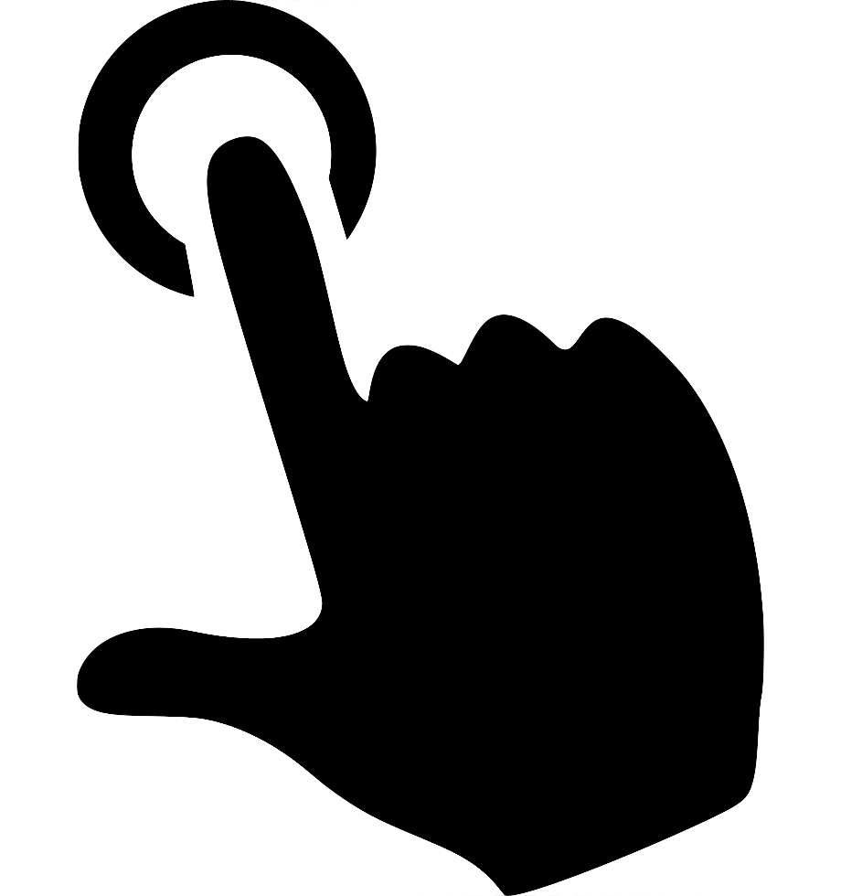 transparent click hand