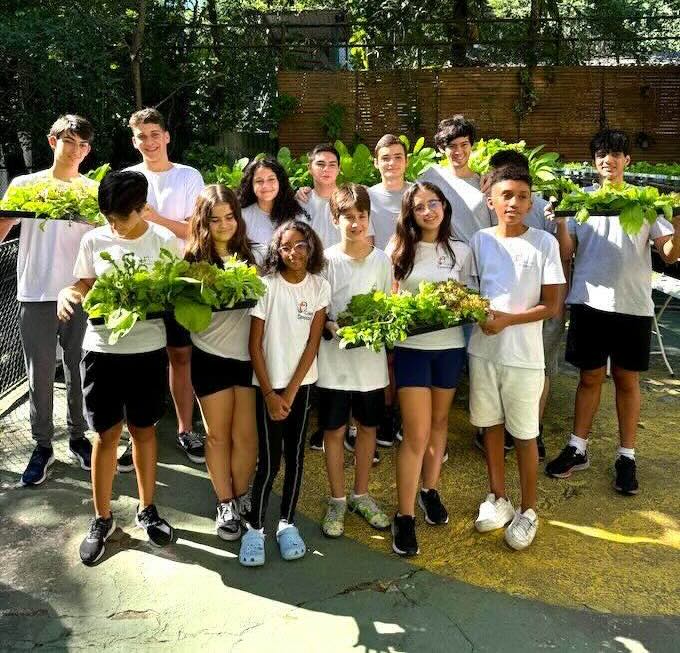 Huerta hidroponica colegio teresiano